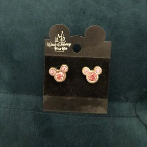 New pink Mickey earrings